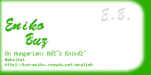 eniko buz business card